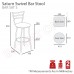 Saturn 4 Leg Swivel Stool 